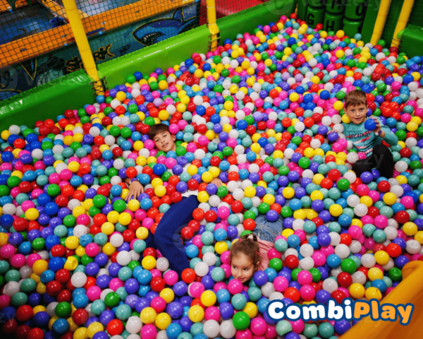 7-kleuren mix ballenbakballen | 60 mm | 500 stuks - Afbeelding 2