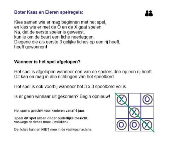 Boter kaas en eieren spel - Afbeelding 3